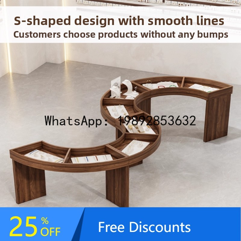 Xl Skincare - XL Solid Wood Jewelry Island Cabinet