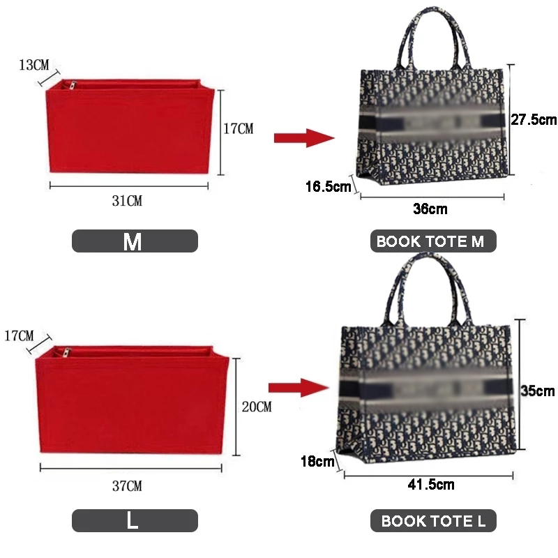 Felt Cloth Insert Bag Fits BOO - Skincare Dior 评论和价格