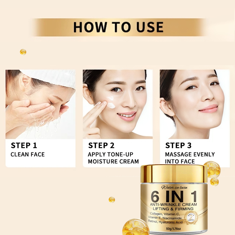 6-In-1 Anti-Wrinkle Cream. Lif - Skincare Vitamin C 评论和价格