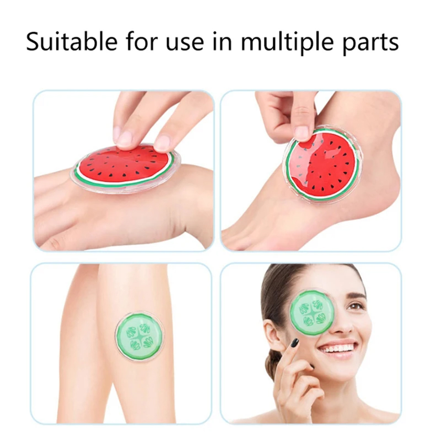 Fruit-Themed Reusable Gel Eye  - Cucumber Cooling Gel 评论和价格