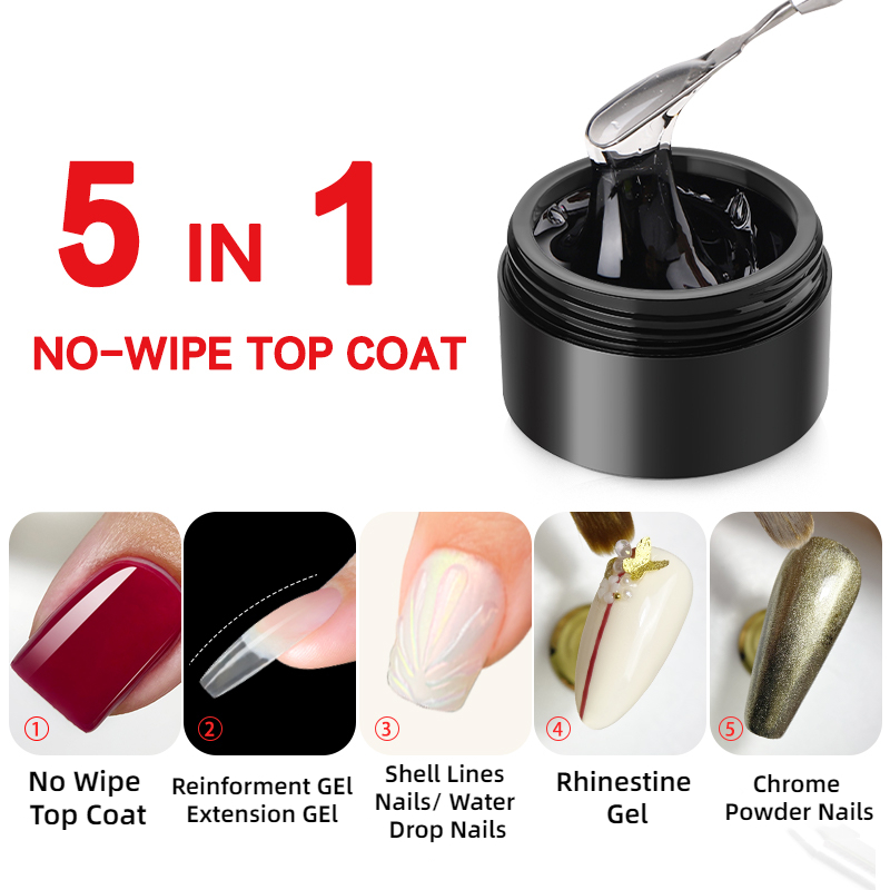 MSHARE 3D Top Coat Gel 50ml 5  - Cucumber Cooling Gel 评论和价格