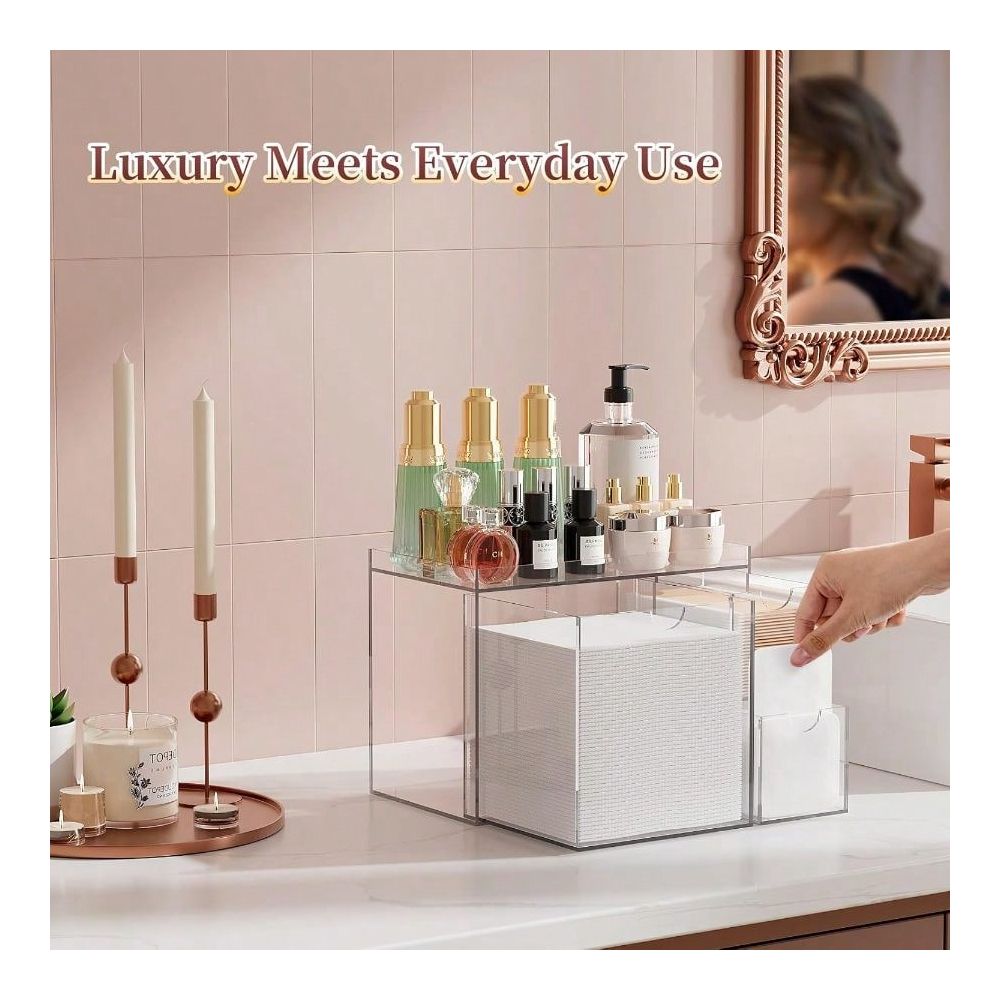 Face Towel Holder With 3 Drawe - Xl Skincare 评论和价格