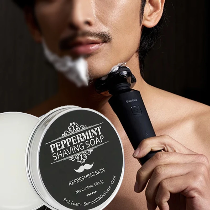 Peppermint Shaving Soap 60g Me - Skincare Barber Daily 评论和价格